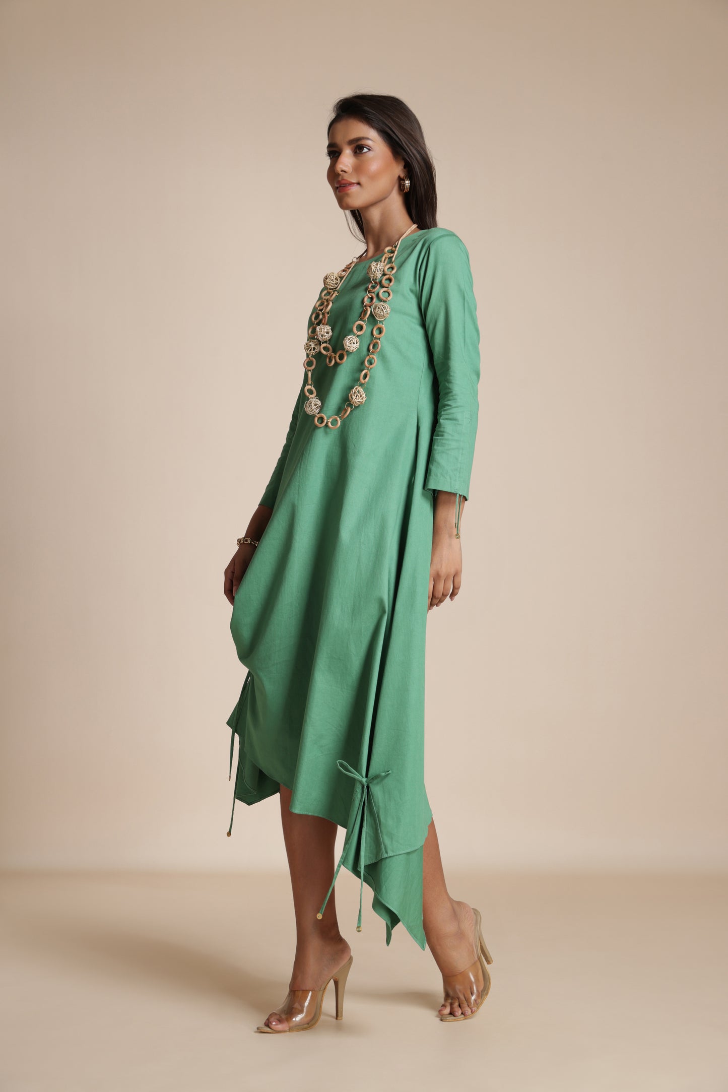 Asymmetric Gather Dress