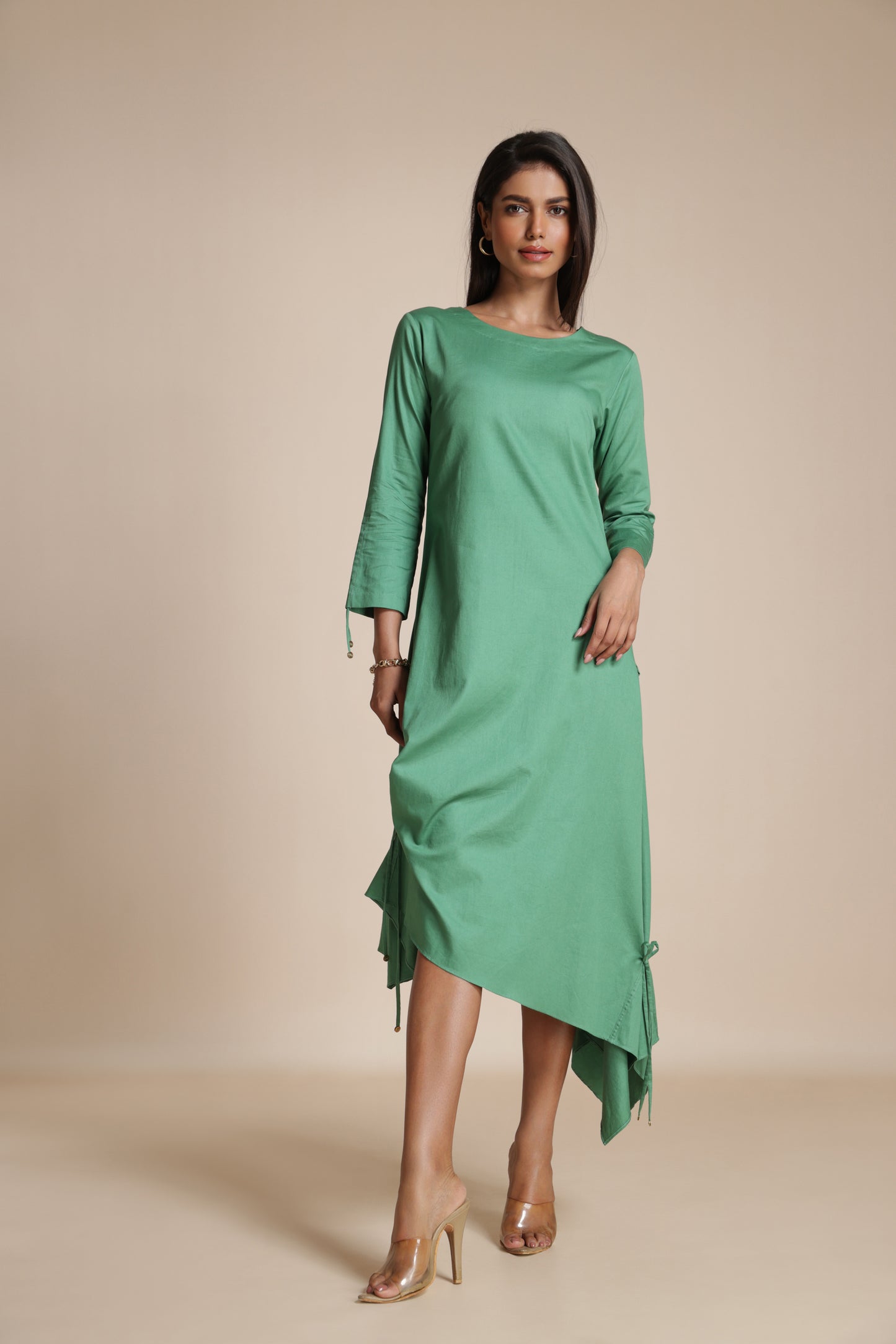 Asymmetric Gather Dress
