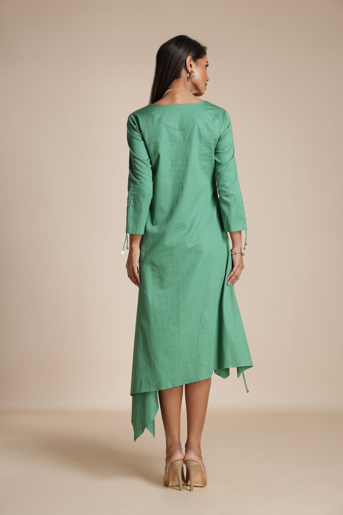 Asymmetric Gather Dress