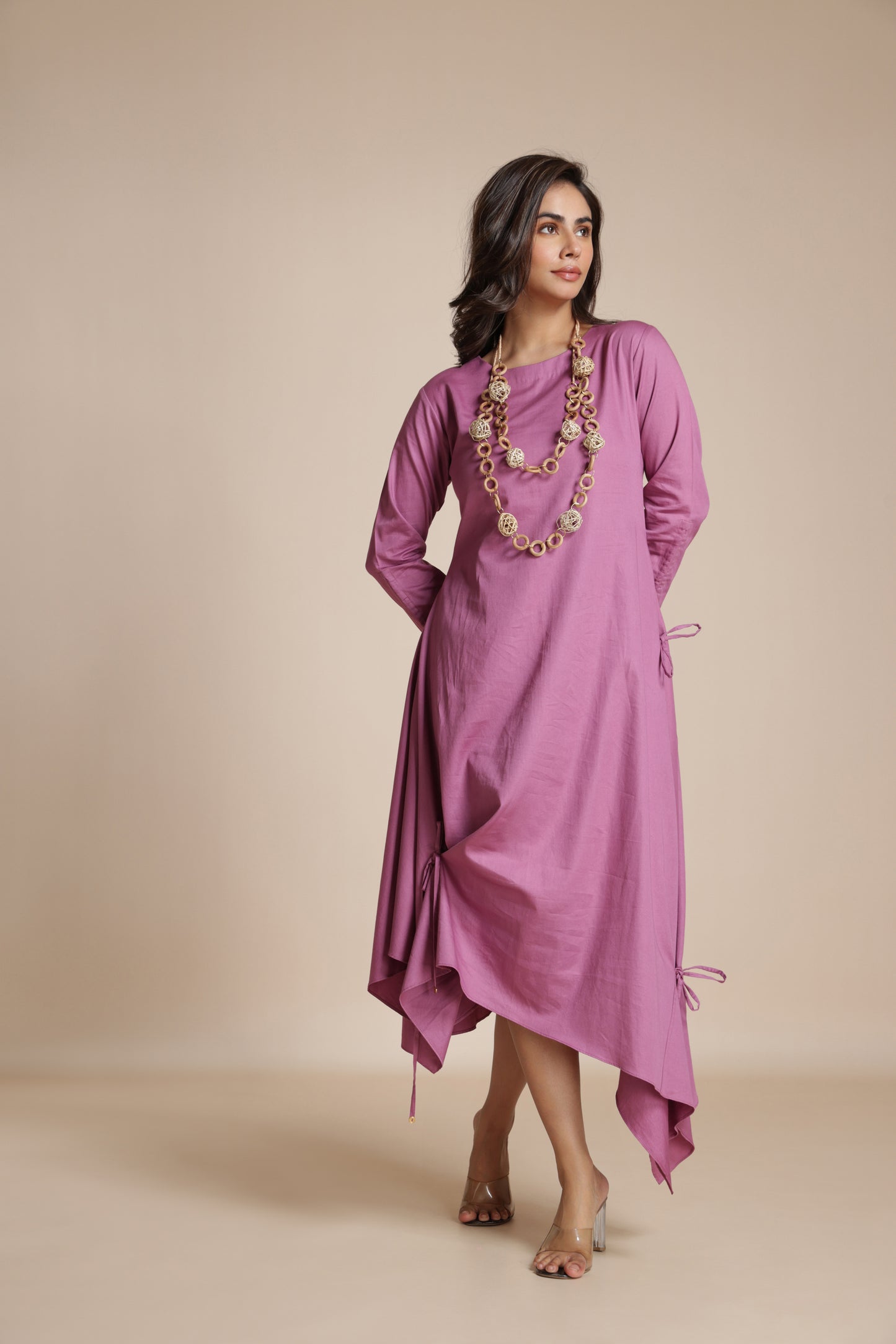 Asymmetric Gather Dress