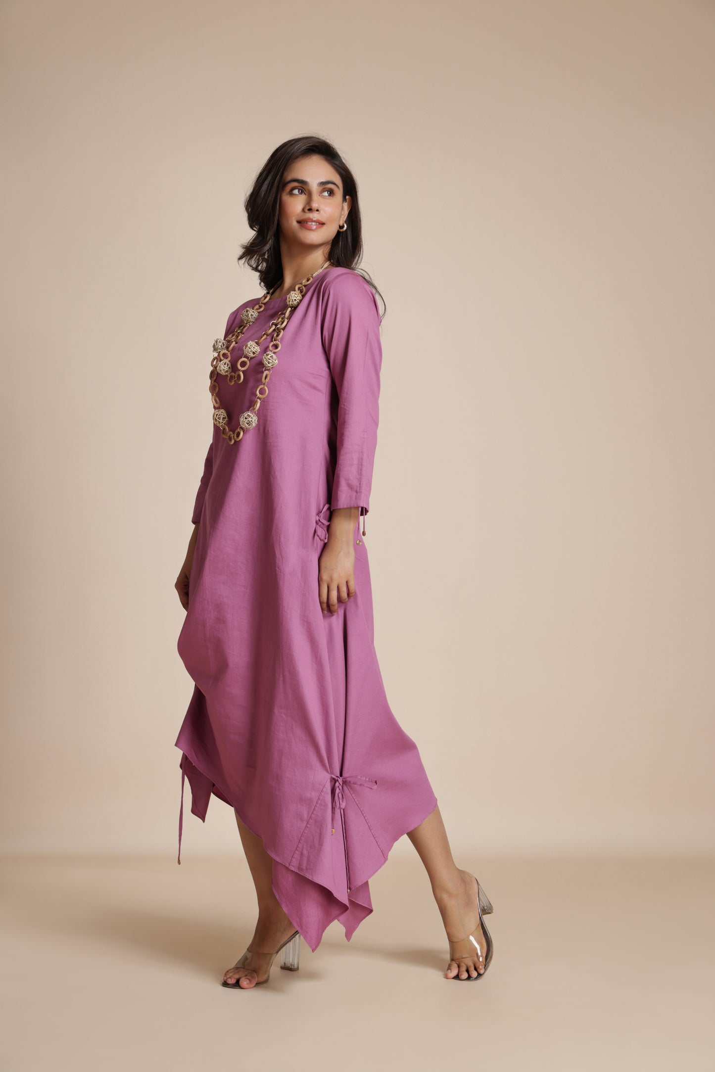 Asymmetric Gather Dress