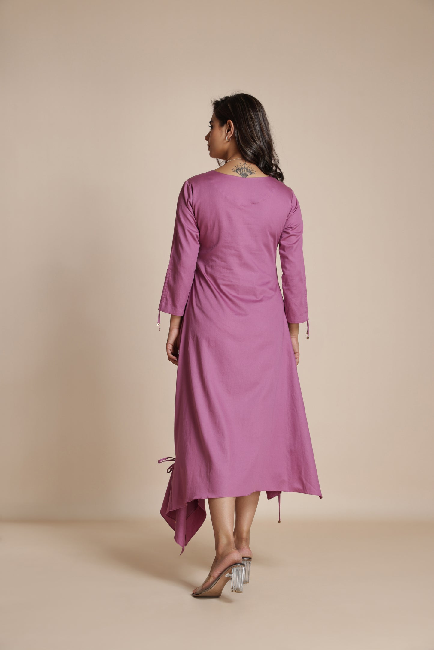 Asymmetric Gather Dress