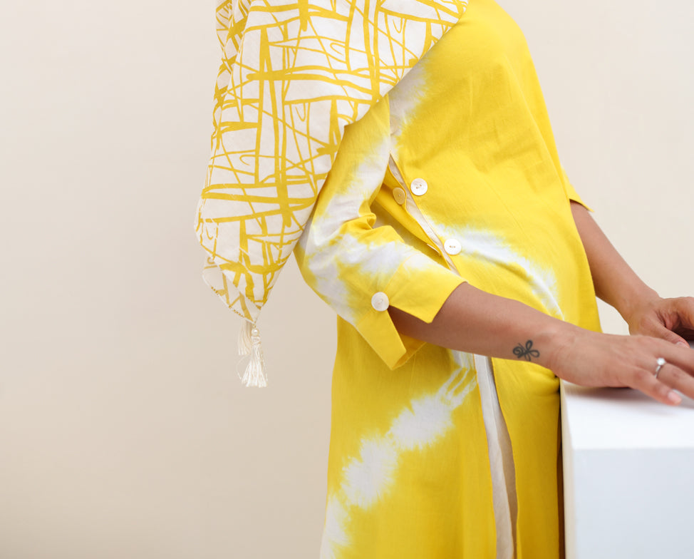 Yellow Shibori