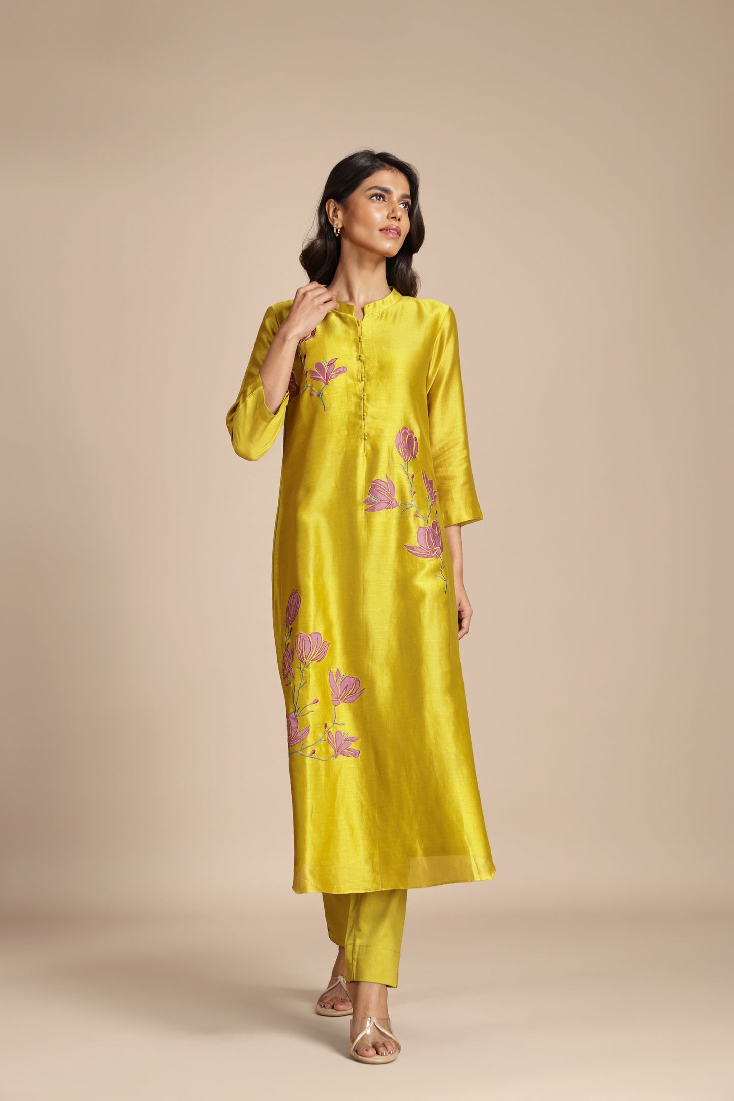 Bloom Appliqué Kurta