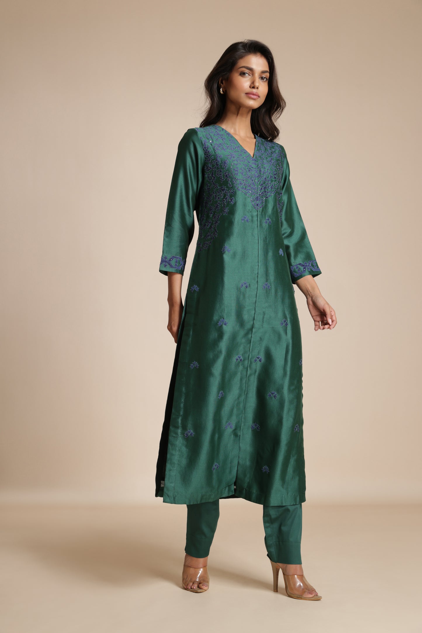 Filigree Appliqué Kurta