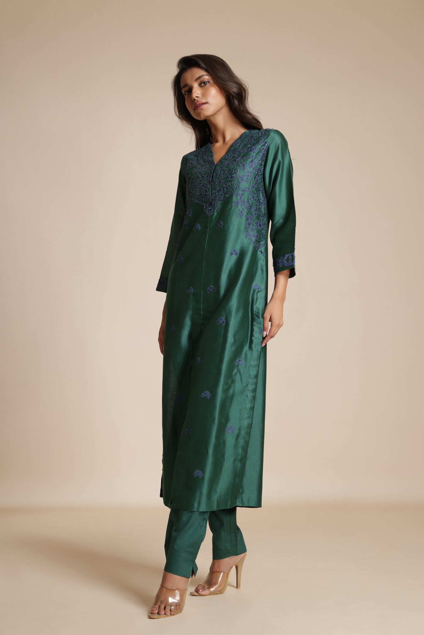 Filigree Appliqué Kurta