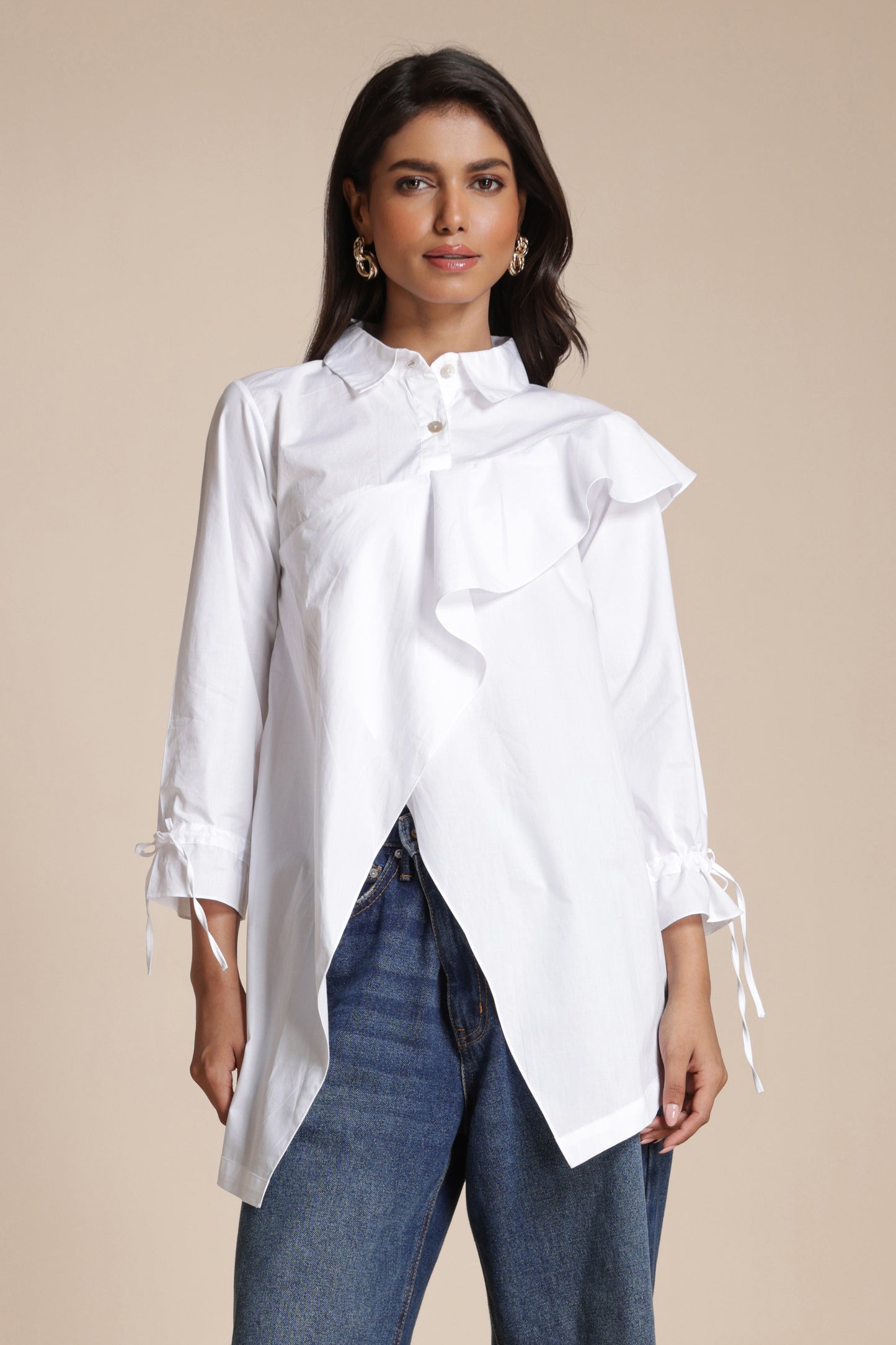 Flounce Accent Shirt