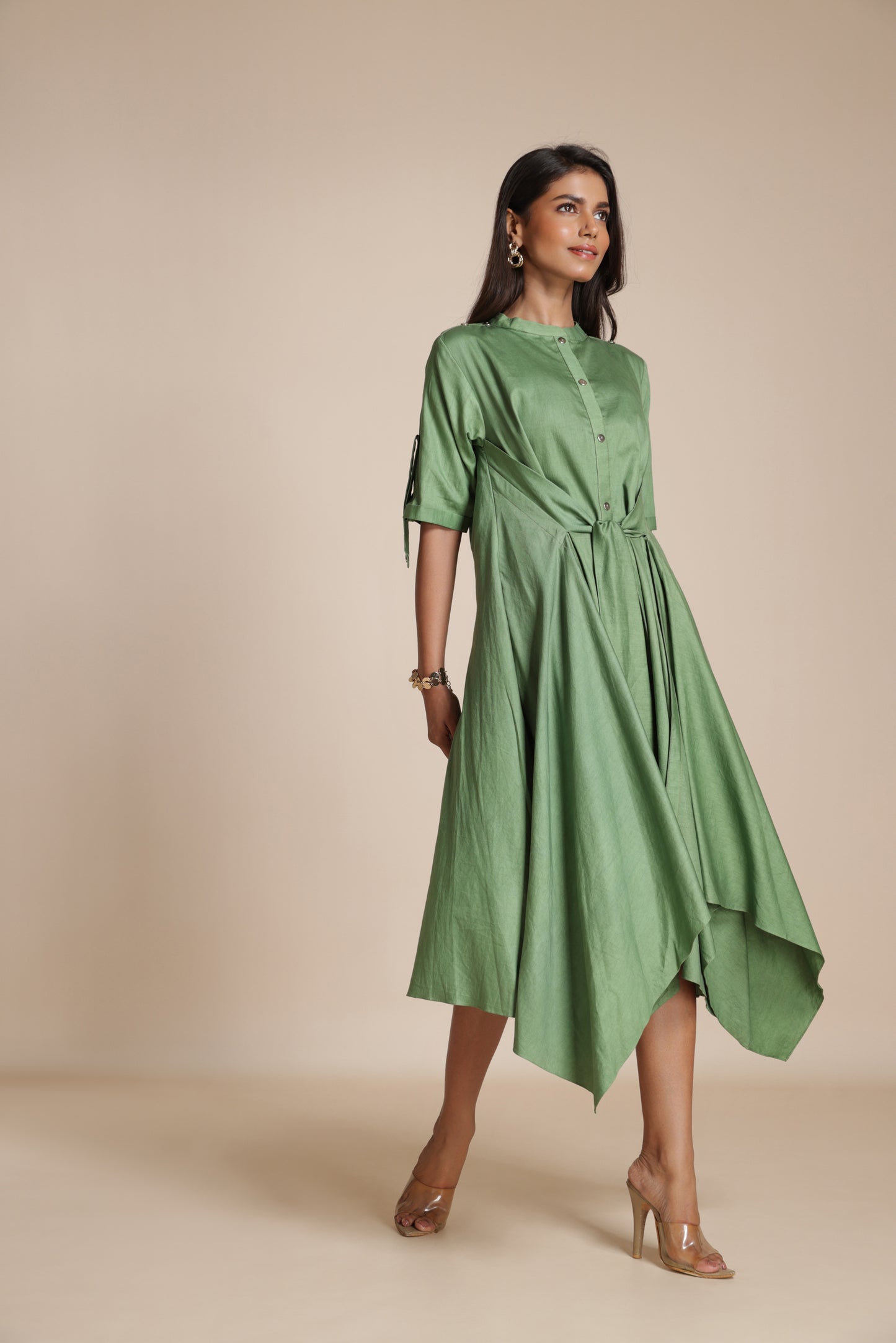 Button-Down Handkerchief Dress