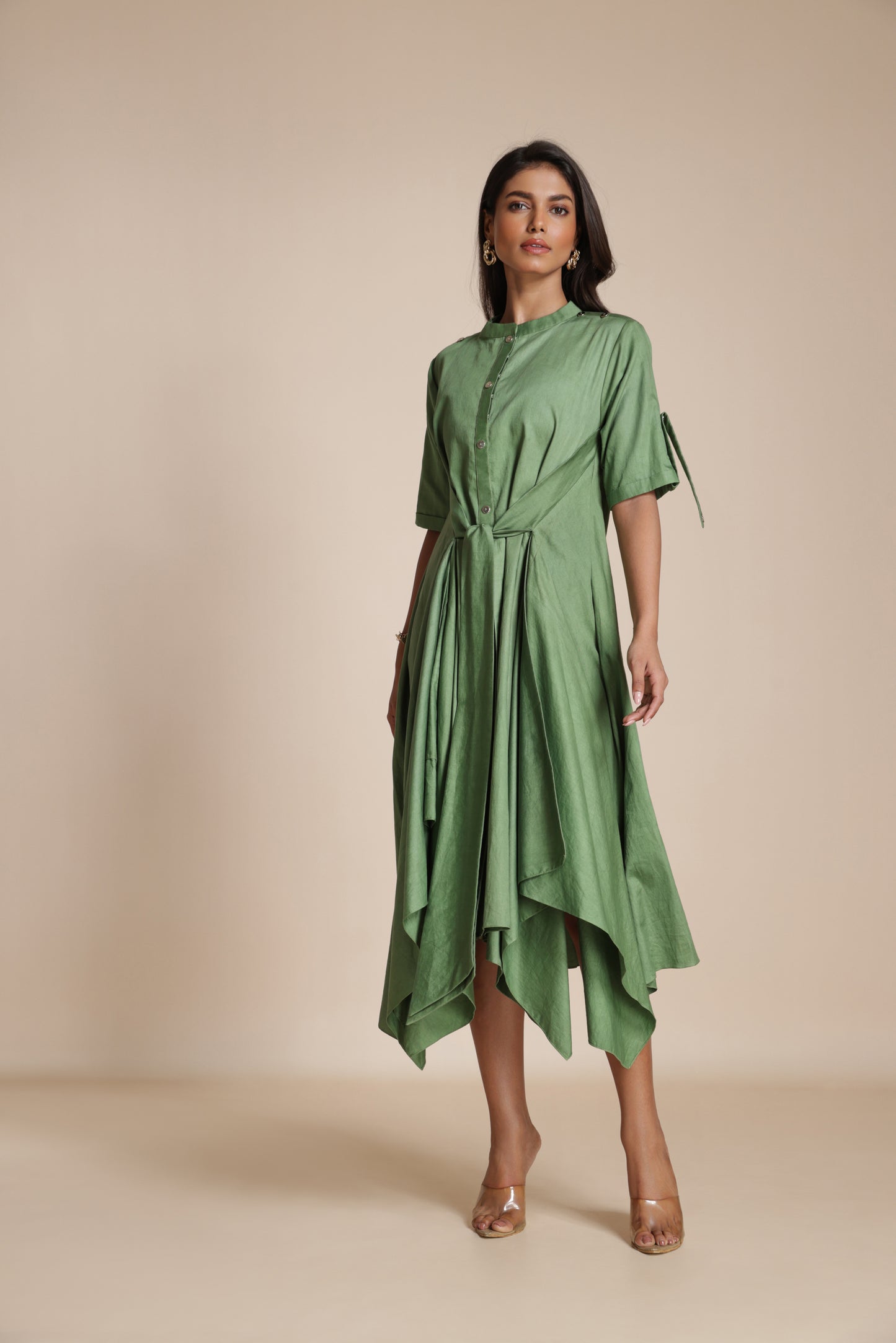 Button-Down Handkerchief Dress