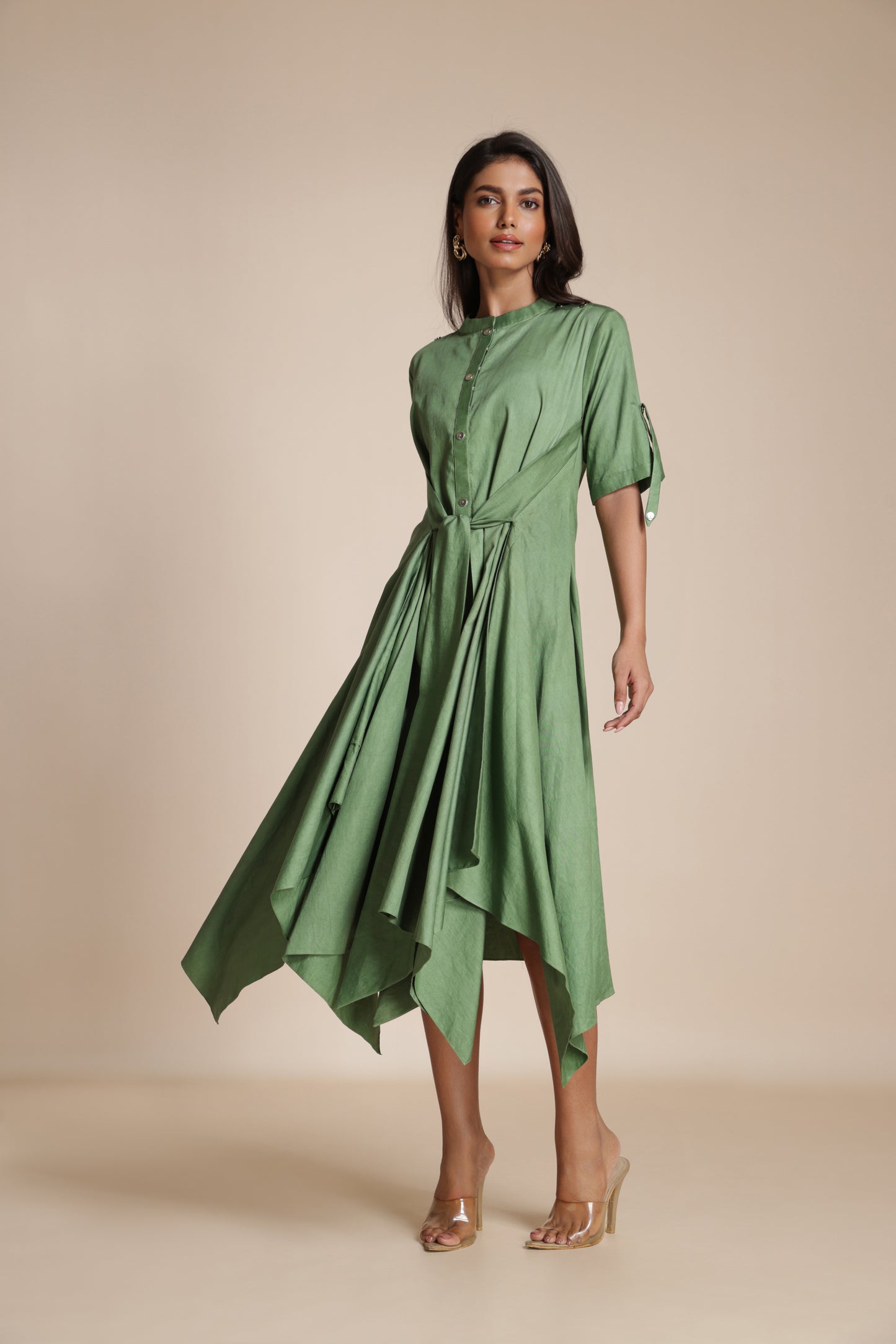 Button-Down Handkerchief Dress