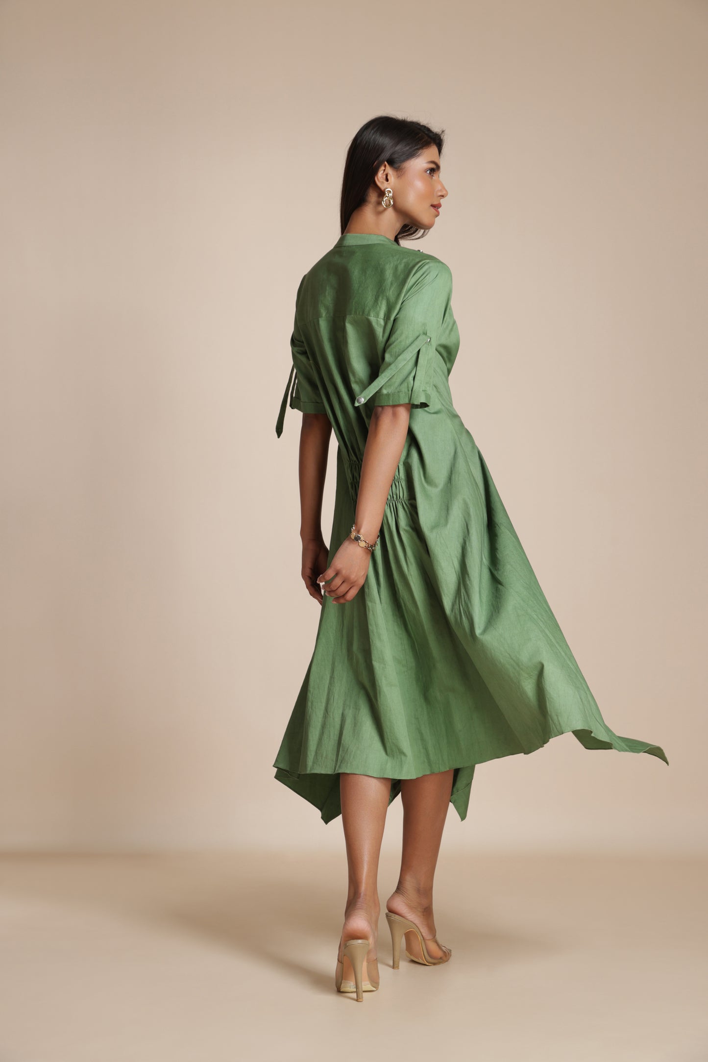 Button-Down Handkerchief Dress