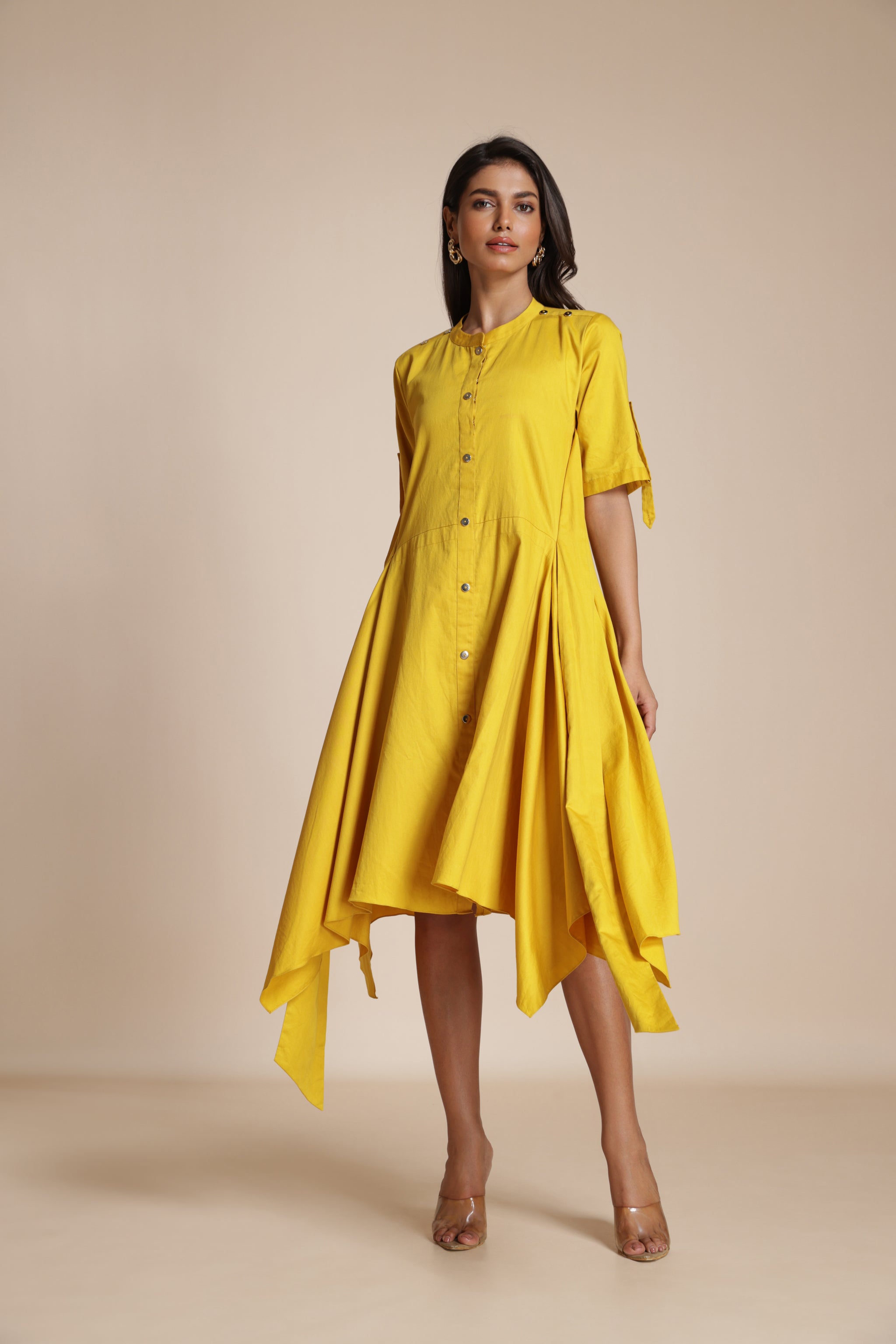 Button-Down Handkerchief Dress